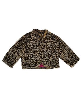 Nana Inspired Leopard Faux Fur Jacket Mcbling